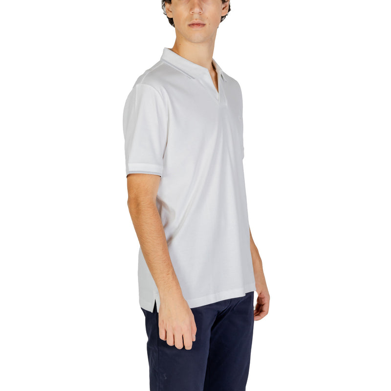 Calvin Klein Jeans Men's Classic White Polo 100% Cotton