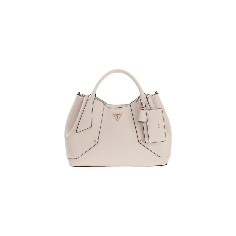 Guess Pink Handbag with Shoulder Strap and Zip Pocket