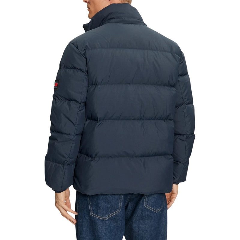 Tommy Hilfiger Blue Hooded Nylon Jacket for Men