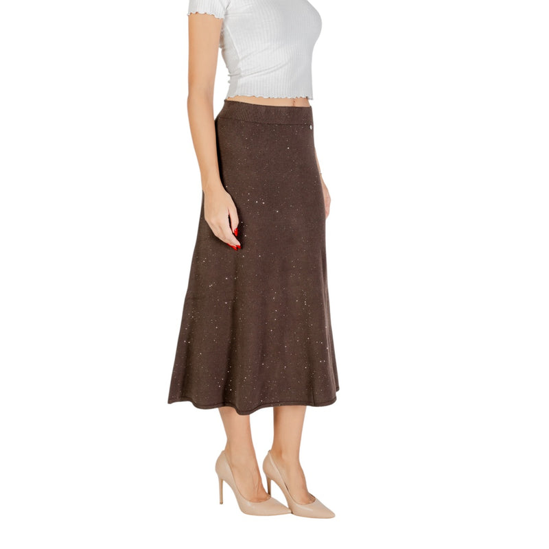 Liu Jo Brown Polka Dot Skirt Fall Winter