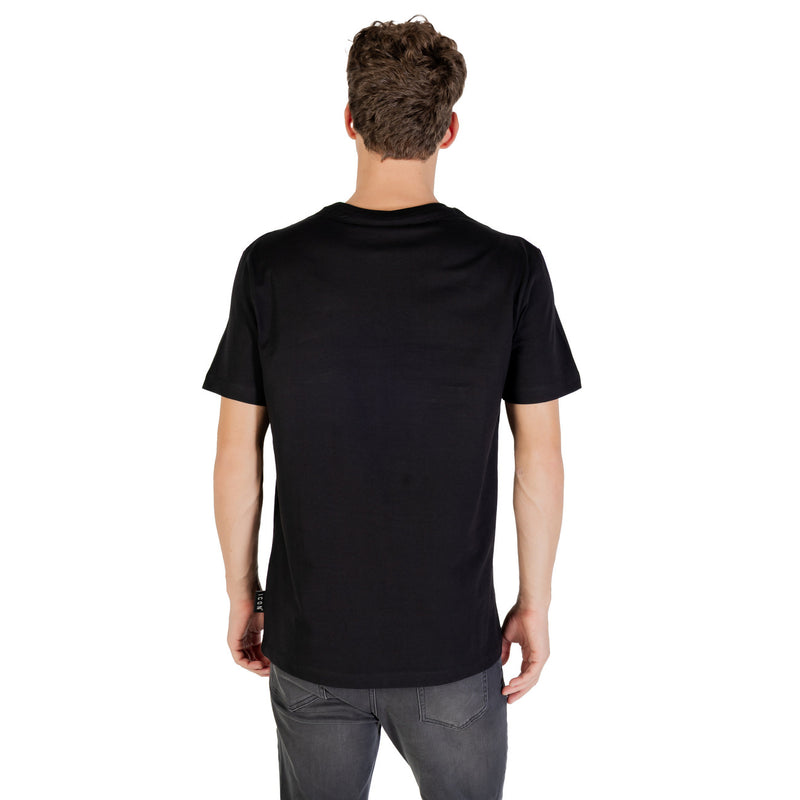 Icon Men Black Short Sleeve Round Neck TShirt Fall Winter