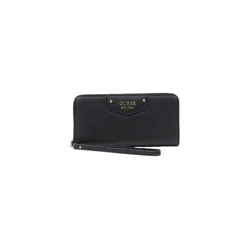 Guess Black Polyurethane Women Wallet Spring Summer Collection