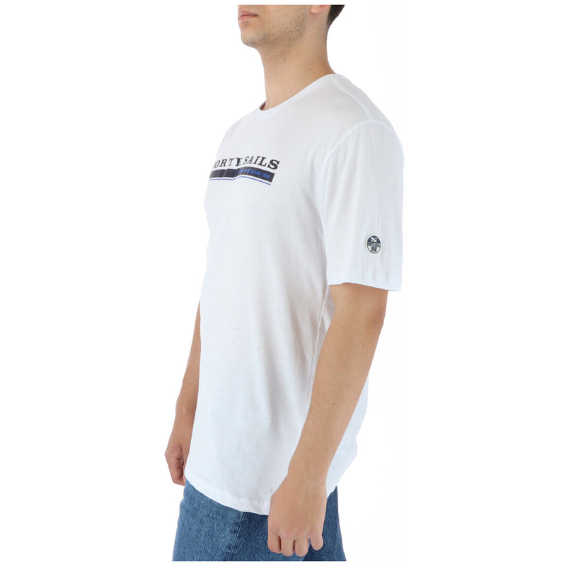 North Sails Men T-Shirt 100% Cotton Round Neck