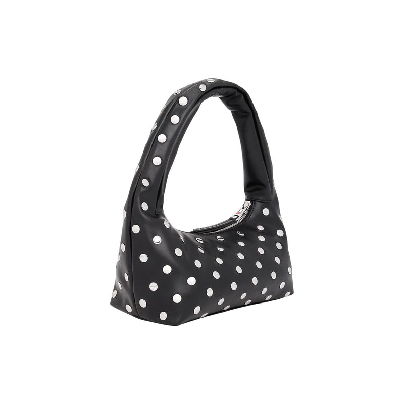 Sac à main Tommy Hilfiger en polyuréthane noir avec poche zippée