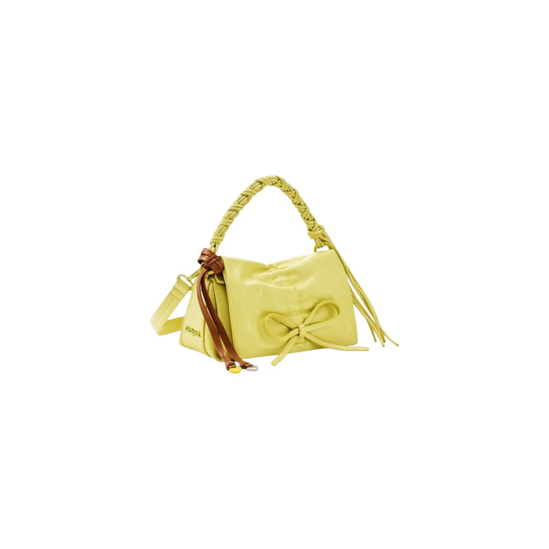 Desigual Yellow Handbag with Shoulder Strap and Pockets