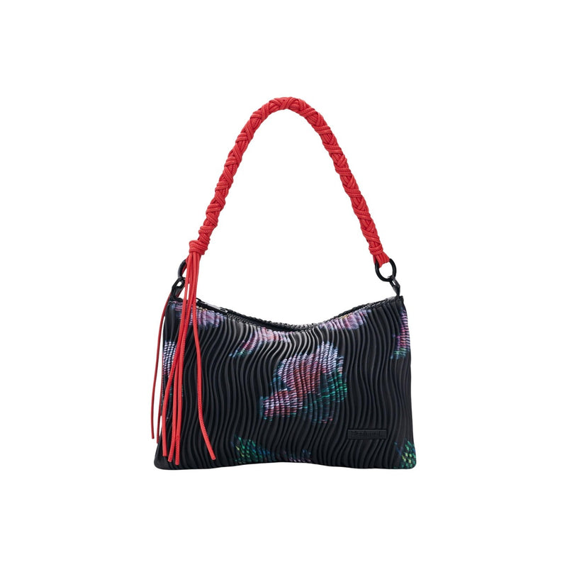 Desigual Black Polyester Handbag with Zip Pocket