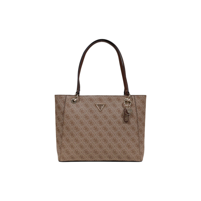 Sac à main Guess marron à imprimé avec poches zippées