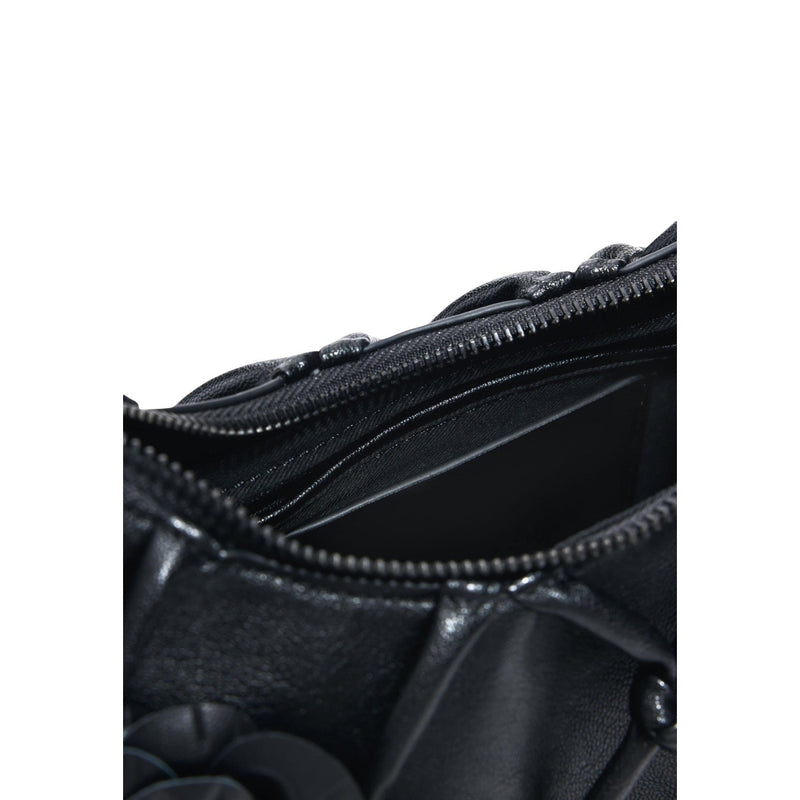 Desigual Black Zippered Handbag with Interior Pocket