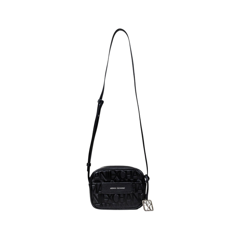 Armani Exchange Black Polyester Zip Bag for Women