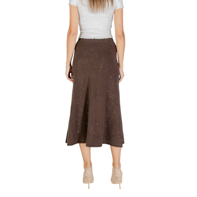 Liu Jo Brown Polka Dot Skirt Fall Winter