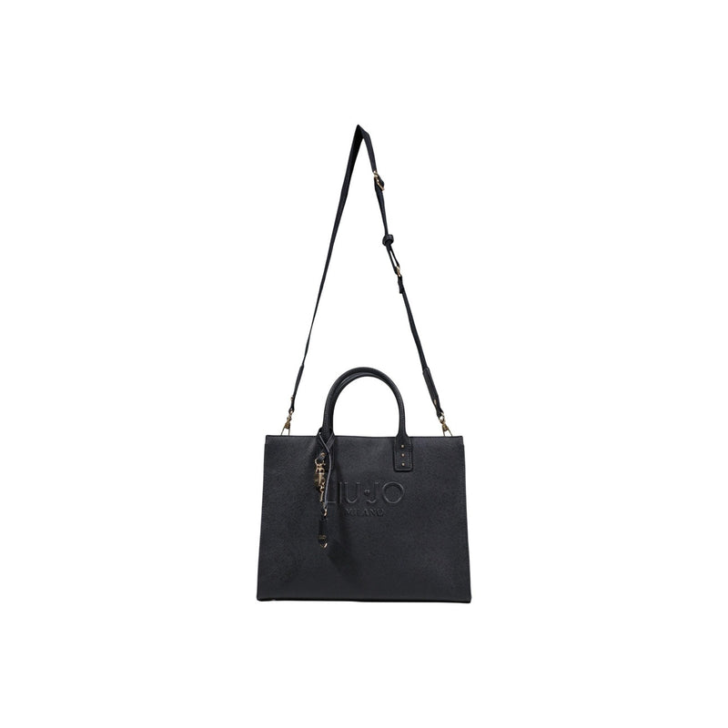 Liu Jo Black Polyurethane Handbag with Shoulder Strap