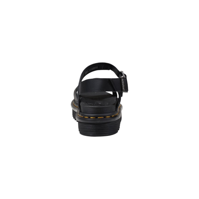 Martens Femme Sandales en cuir noir avec boucle