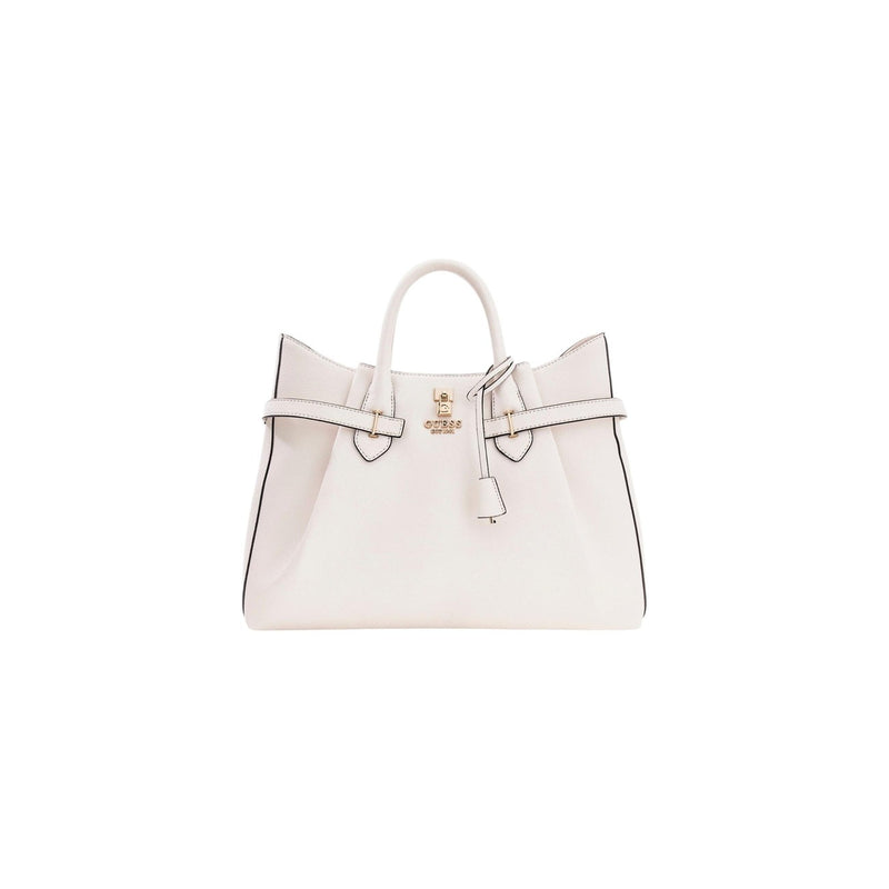 Guess White Polyurethane Handbag with Shoulder Strap