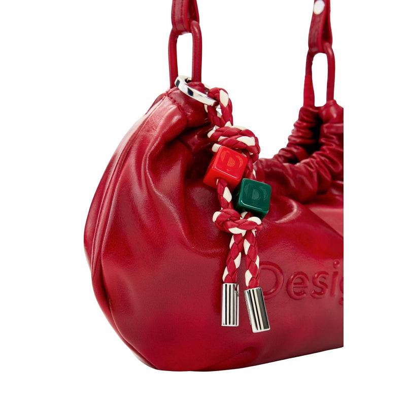 Desigual Red Polyester Shoulder Bag for Women