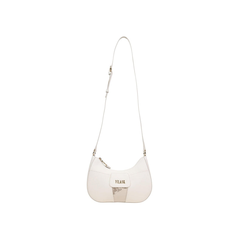 Alviero Martini Prima Classe Beige Print Shoulder Bag with Zip