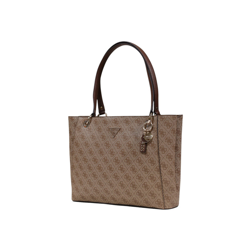 Sac à main Guess marron à imprimé avec poches zippées