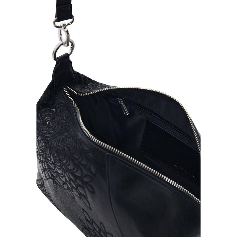 Desigual Black Handbag with Shoulder Strap and Pockets