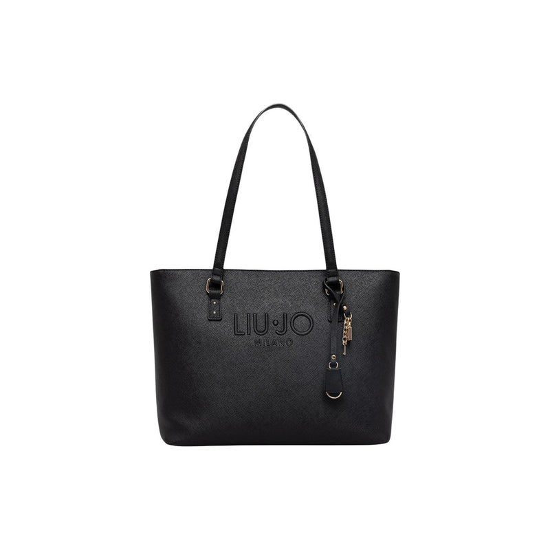 Liu Jo Black Polyurethane Handbag with Inside Pocket