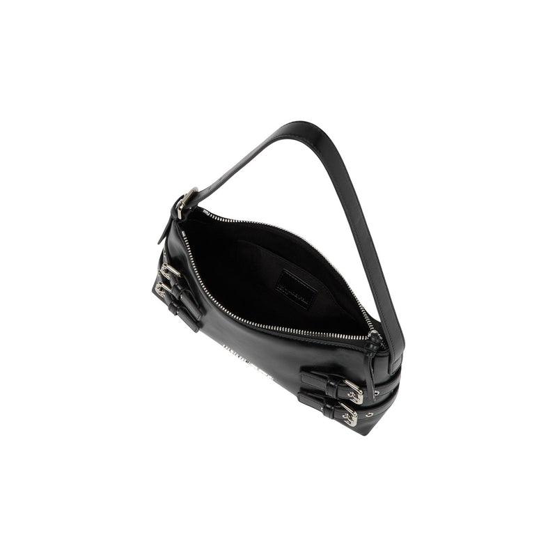 Karl Lagerfeld Black Zippered Bag with Interior Pockets