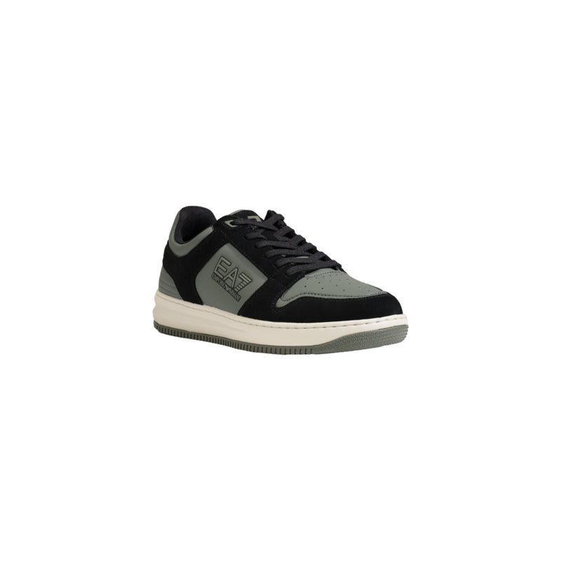 Ea7 Hommes Vert Baskets Automne Hiver