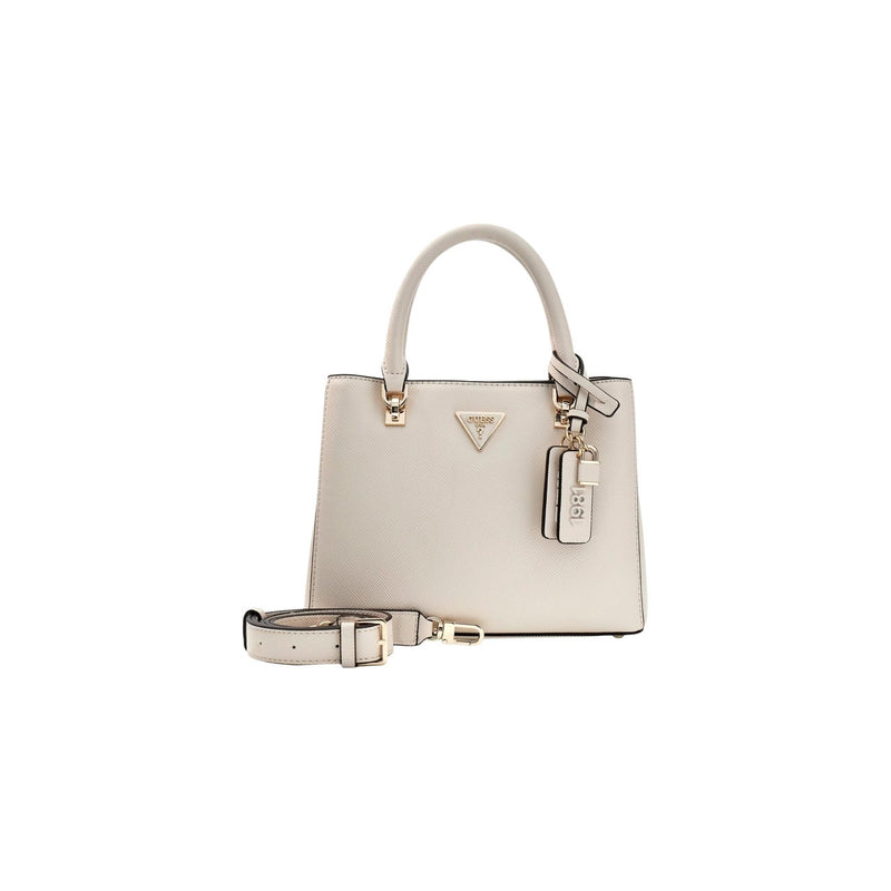 Sac à main en polyuréthane blanc avec sangle d'épaule Guess