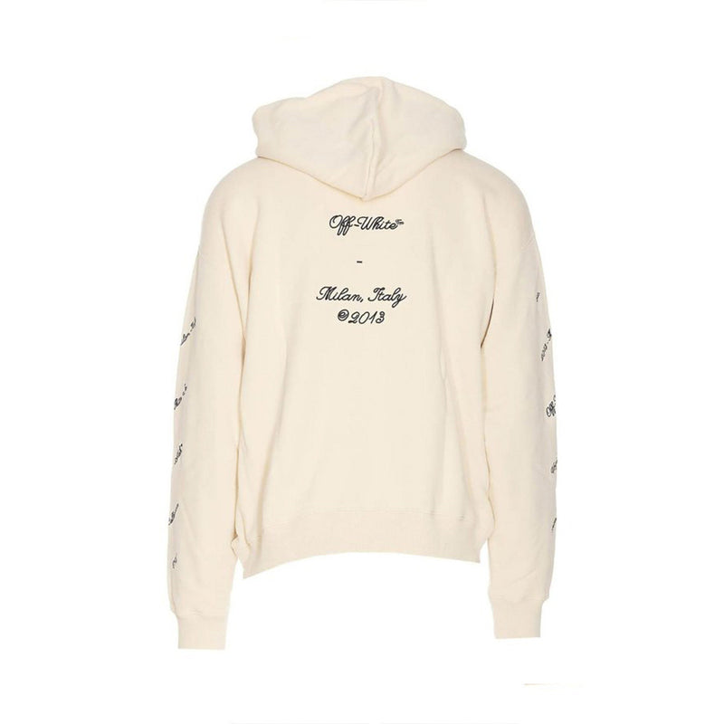 Cream Hoodie with Abloh 23 Design