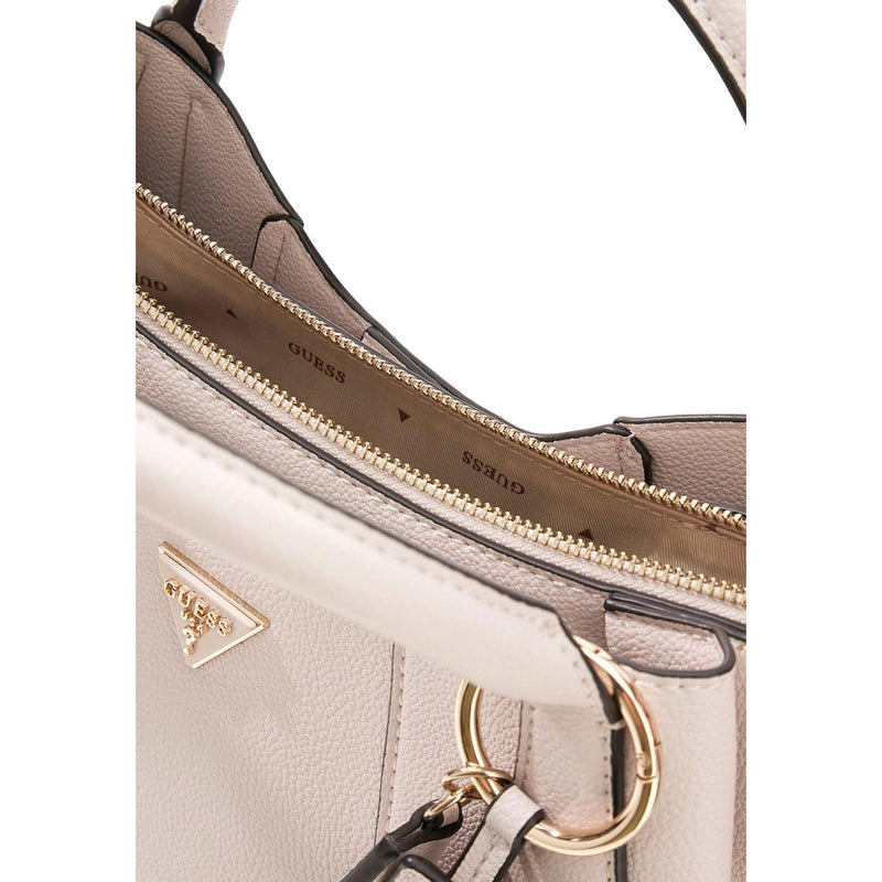 Guess Pink Handbag with Shoulder Strap and Zip Pocket