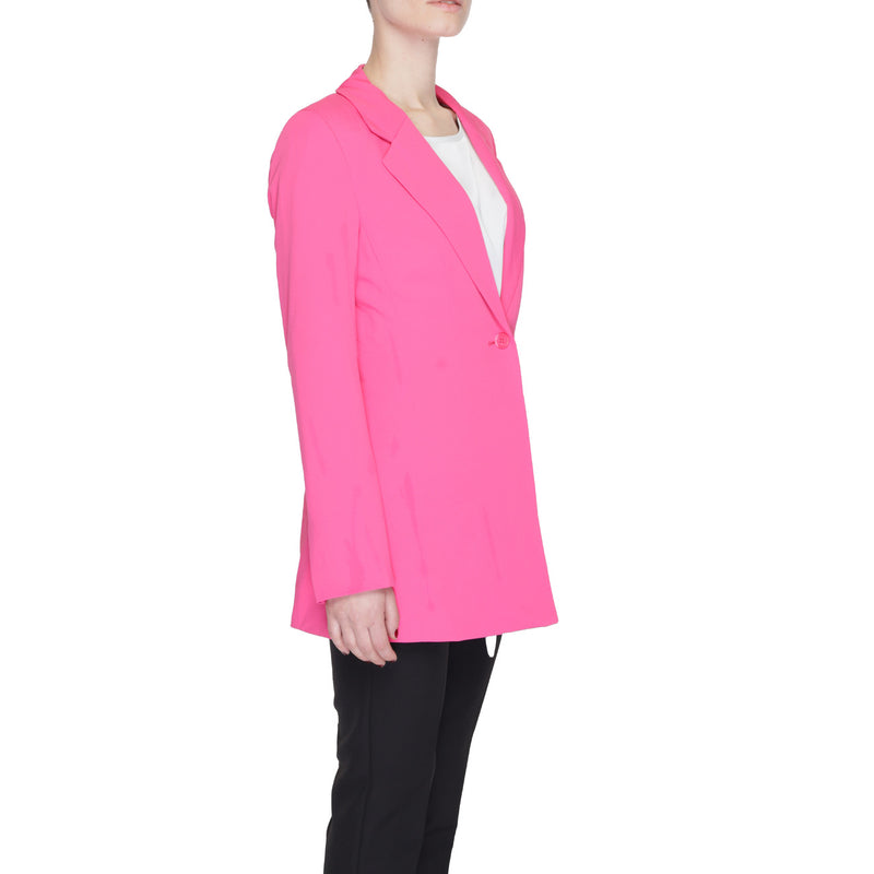 Vero Moda - Blazer fuchsia à boutons et poches avant pour femmes