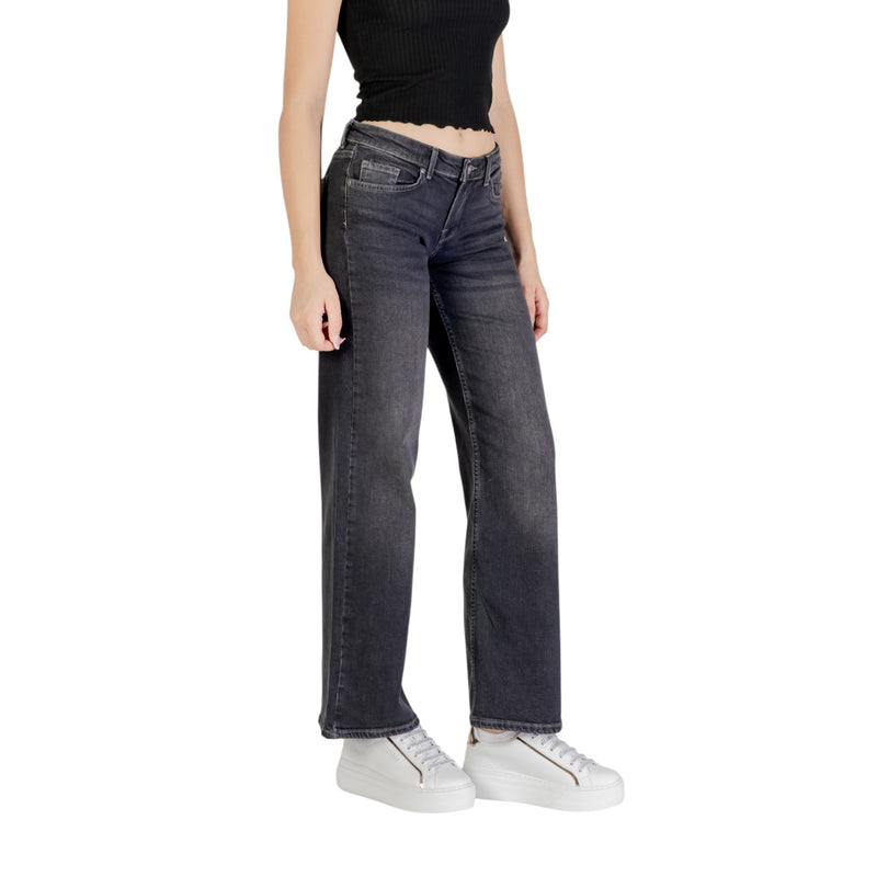 Only Women Spring Summer Black Cotton Elastane Jeans