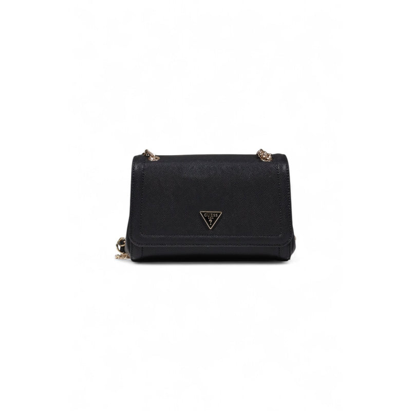Sac à épaule noir avec poches pour femmes