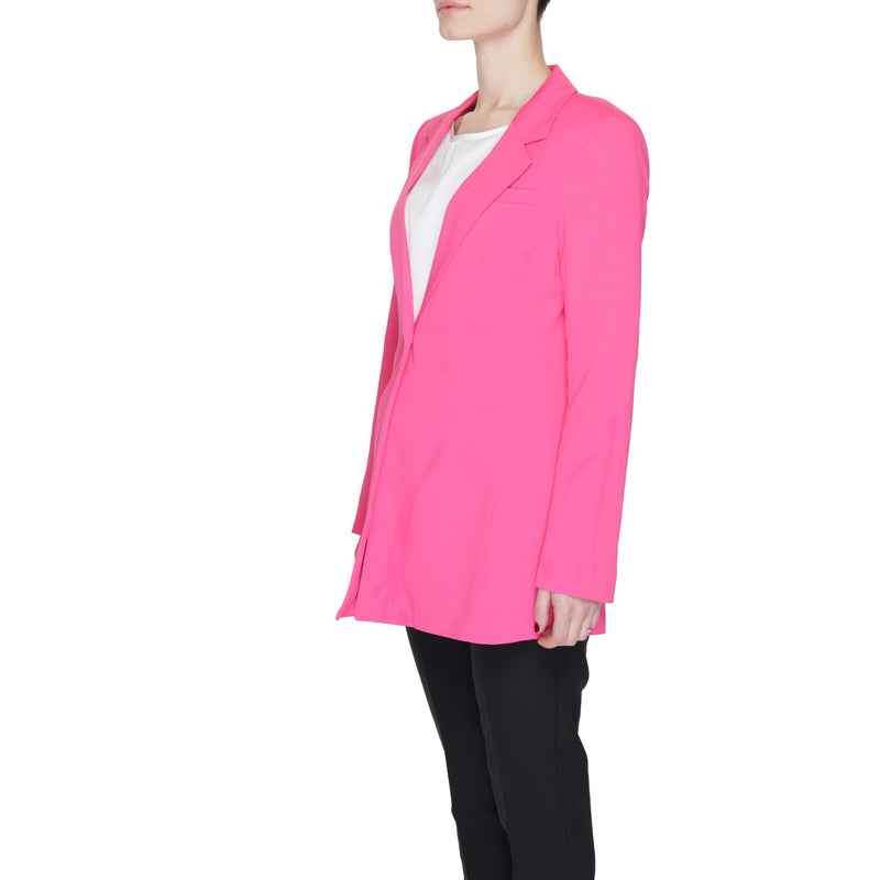 Vero Moda - Blazer fuchsia à boutons et poches avant pour femmes