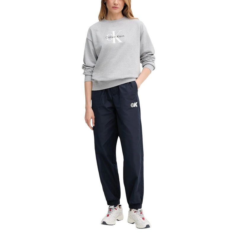 Calvin Klein Jeans Pantalon en polyester bleu pour femmes