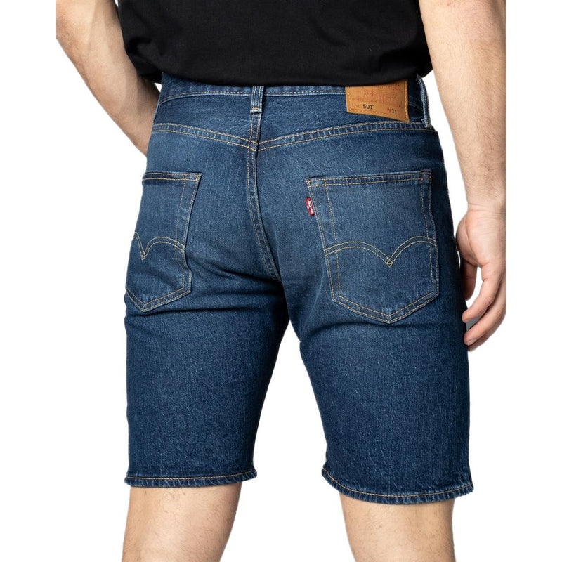Levi's Men's Blue Cotton Shorts with Pockets
