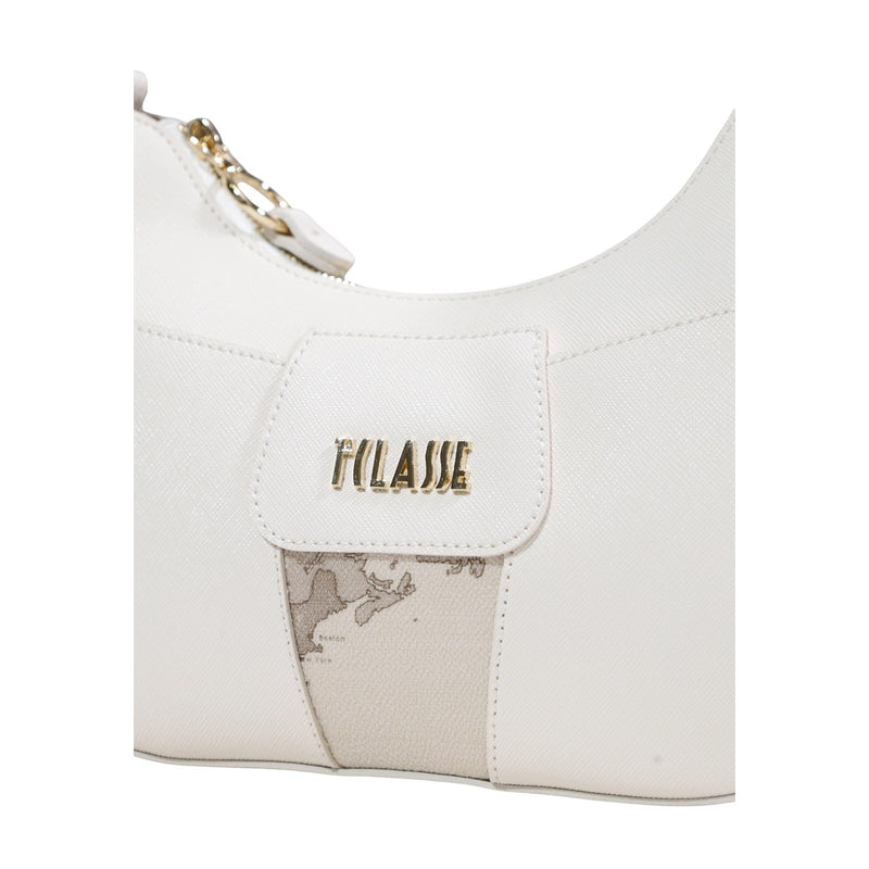 Alviero Martini Prima Classe Beige Print Shoulder Bag with Zip