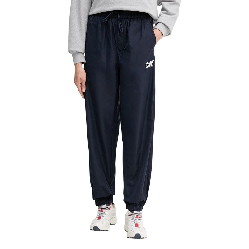 Calvin Klein Jeans Pantalon en polyester bleu pour femmes