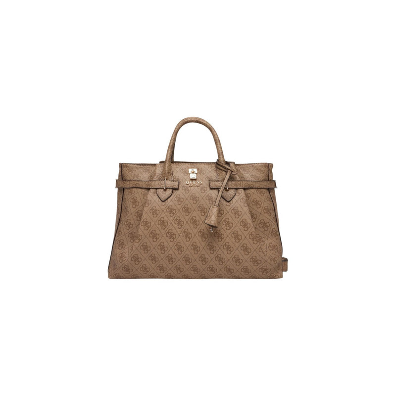 Guess Beige Polyurethane Handbag for Women Spring Summer