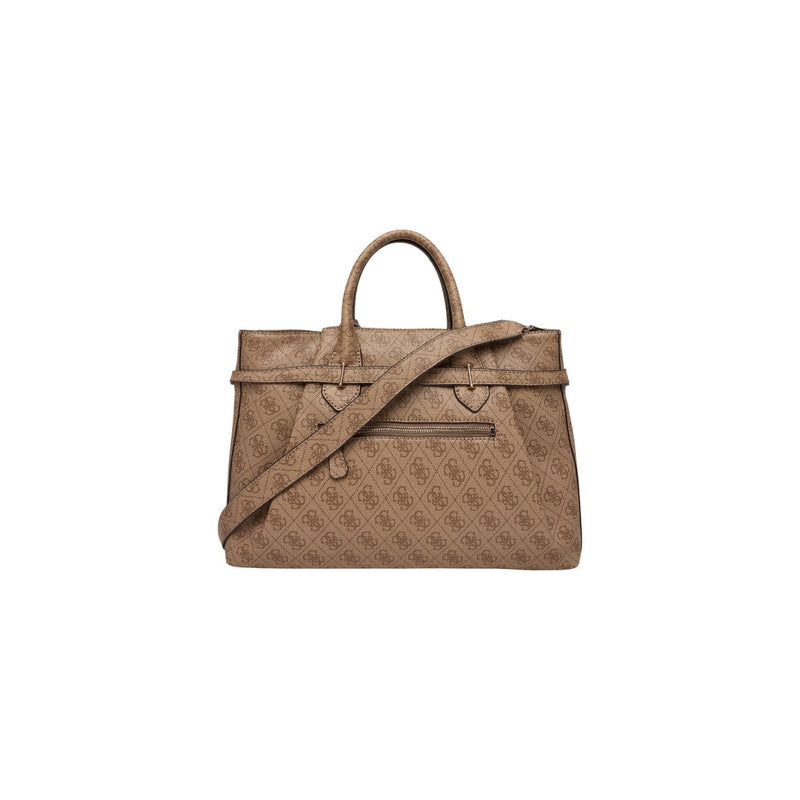 Guess Beige Polyurethane Handbag for Women Spring Summer