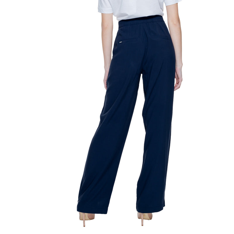 Street One Blue Viscose Women Trousers
