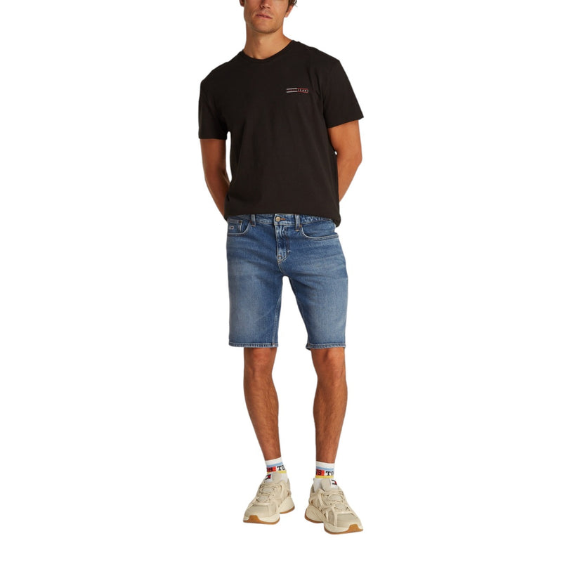 Tommy Hilfiger Light Blue Organic Cotton Denim Men's Shorts