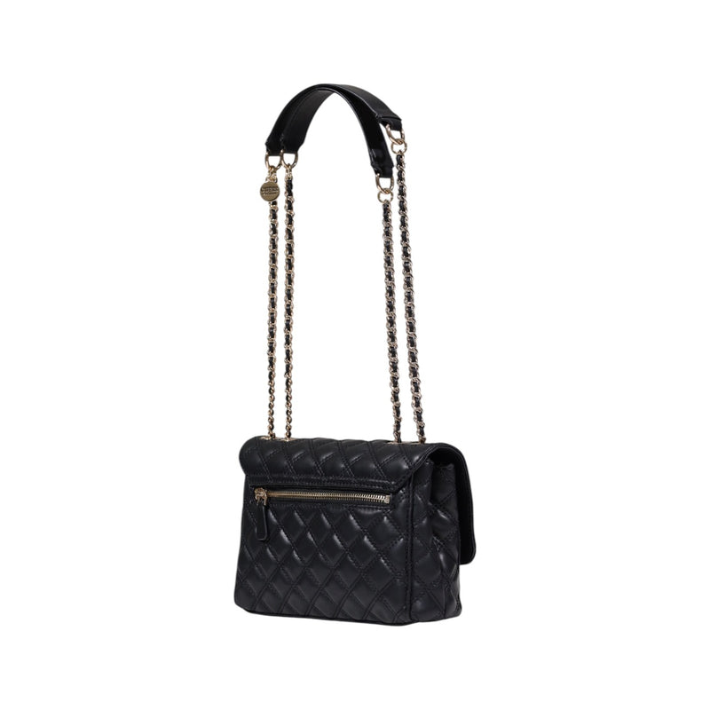 Devinez le sac à main noir avec fermeture magnétique et multiples poches
