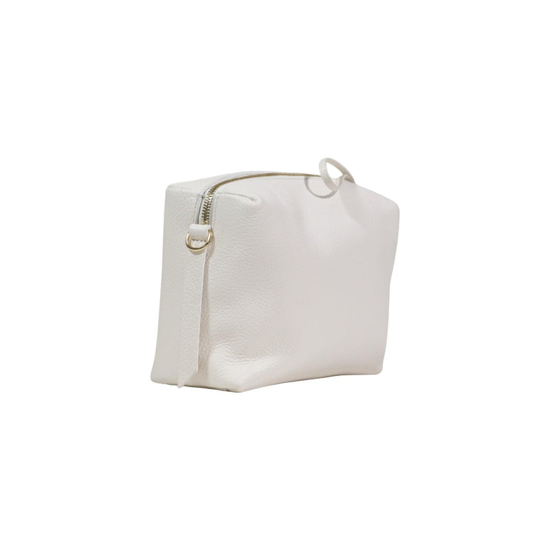 Sac à bandoulière en cuir blanc Coccinelle avec poche zippée