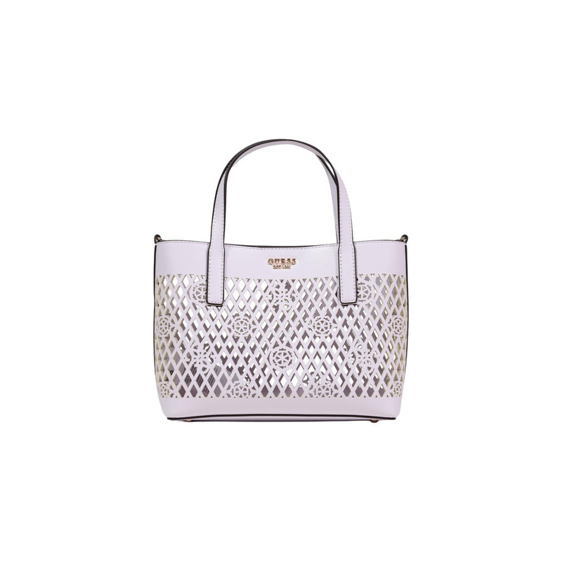 Guess Lilac Polyurethane Handbag with Shoulder Strap