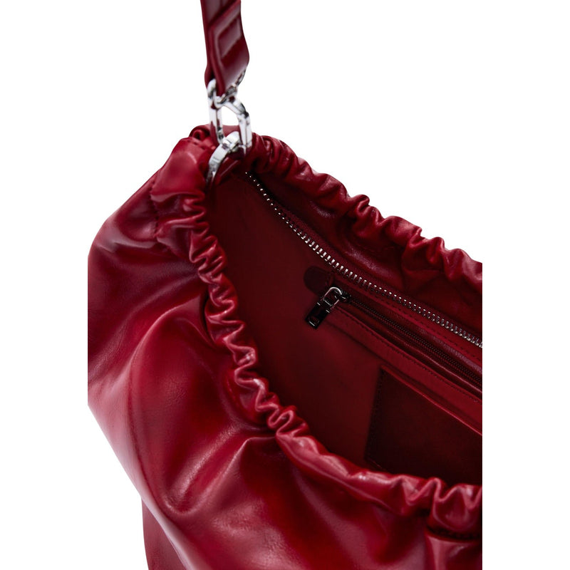 Red Polyester Handbag with Shoulder Strap by Desigual