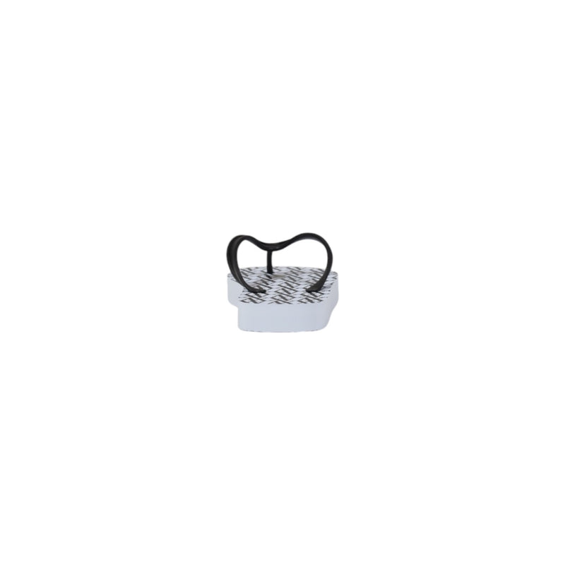 Armani Exchange Women White Rubber Flip Flops