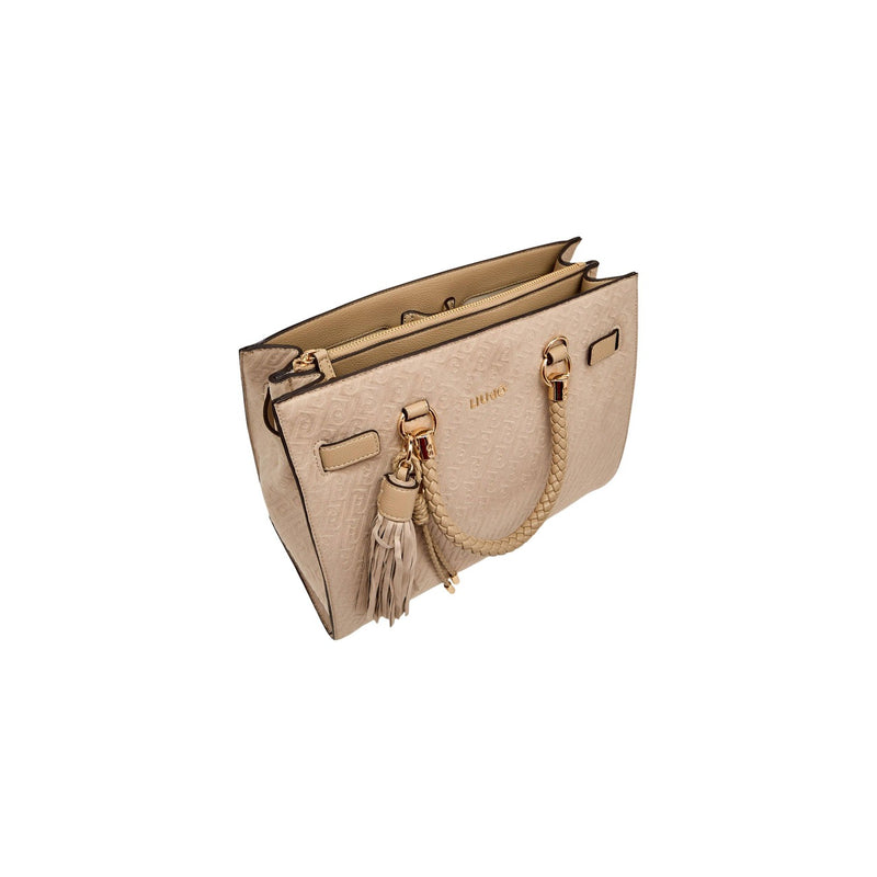 Liu Jo Beige Polyester Handbag with Shoulder Strap