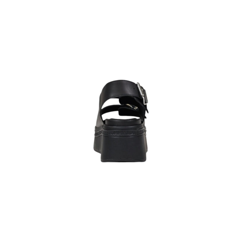 Tommy Hilfiger Black Leather Wedge Shoes for Women