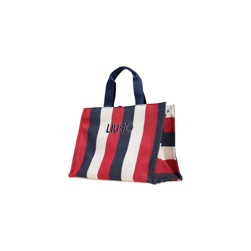 Blue Striped Cotton Handbag by Liu Jo