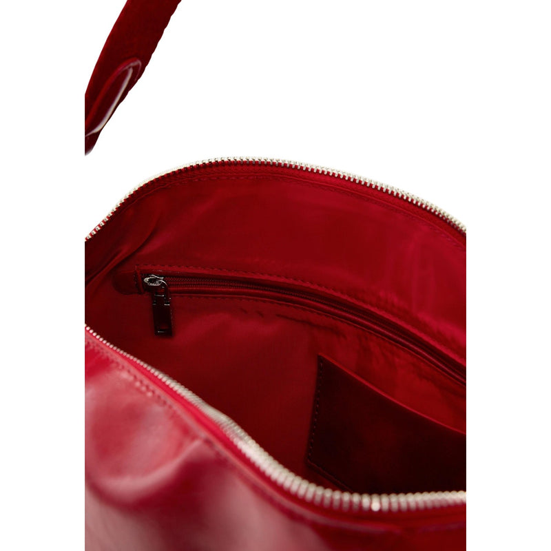 Desigual Red Polyester Handbag with Zip Pockets