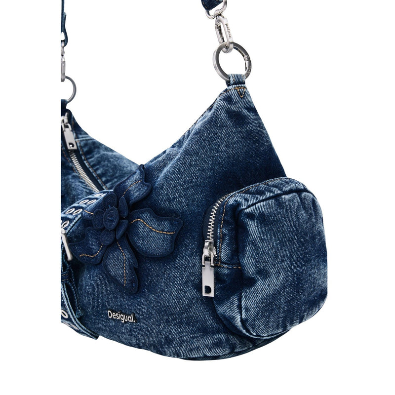 Sac à main bleu Desigual avec sangle d'épaule et poches