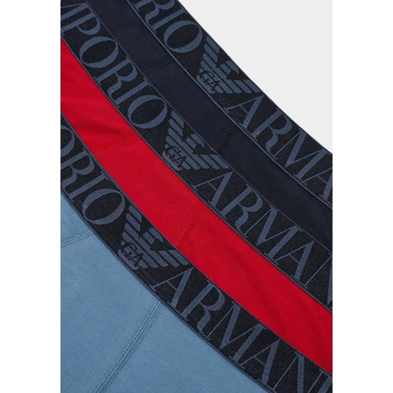 Emporio Armani Men's Blue Print Underwear